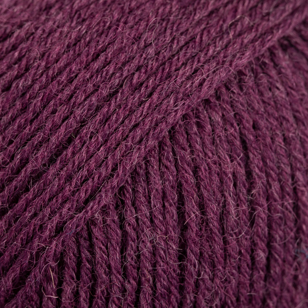 DROPS Fabel uni colour 104, fioletowy