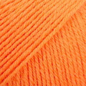 DROPS Fabel uni colour 119, elektrisch oranje