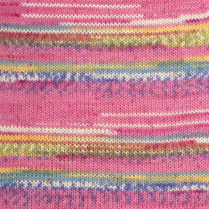 DROPS Fabel print 161, różowe marzenie