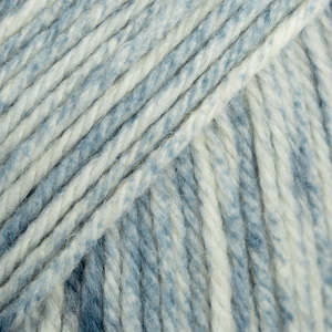 DROPS Fiesta print 24, washed denim