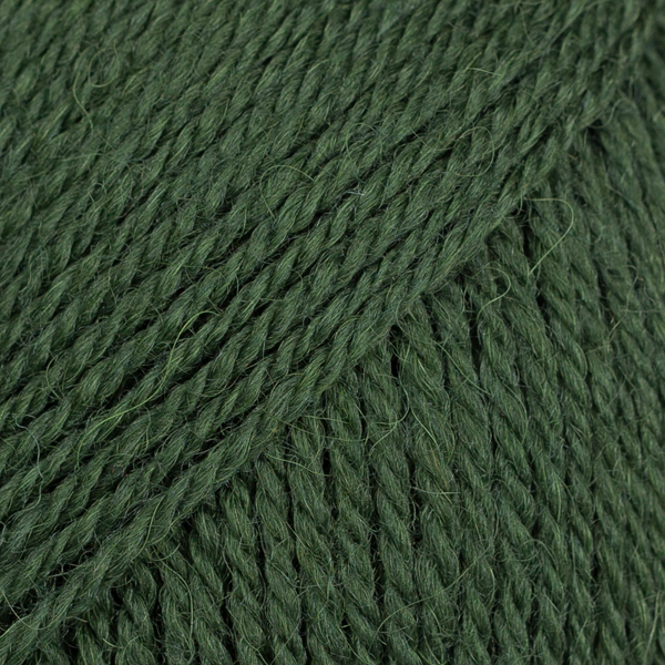 DROPS Flora uni colour 32, mörk grön