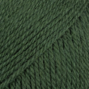 DROPS Flora uni colour 32, mörk grön