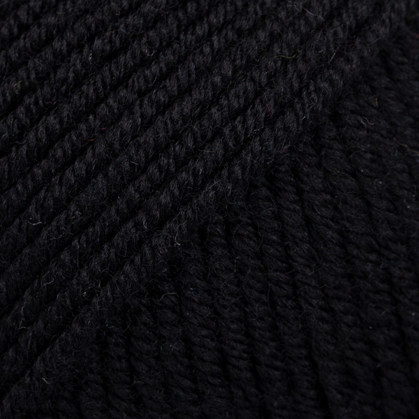 DROPS Merino Extra Fine uni colour 02, svart