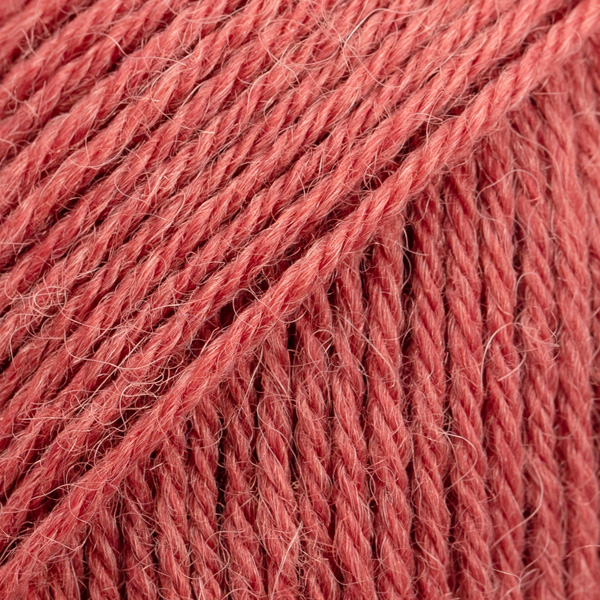 DROPS Nord uni colour 21, röd tegelsten