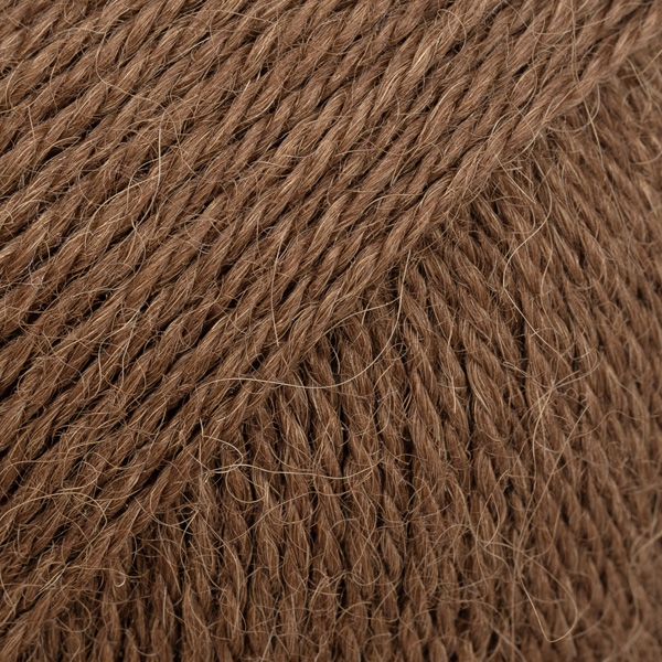 DROPS Alpaca uni colour 9042, kastanja