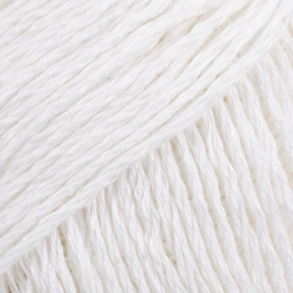 DROPS Bomull-Lin uni colour 01, bianco