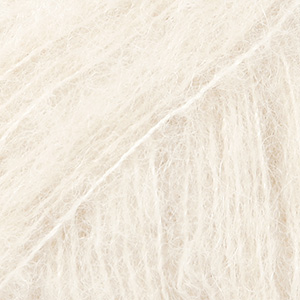 DROPS Brushed Alpaca Silk uni colour 01, naturel