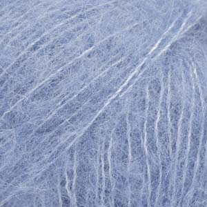 DROPS Brushed Alpaca Silk uni colour 28, bleu pacifique