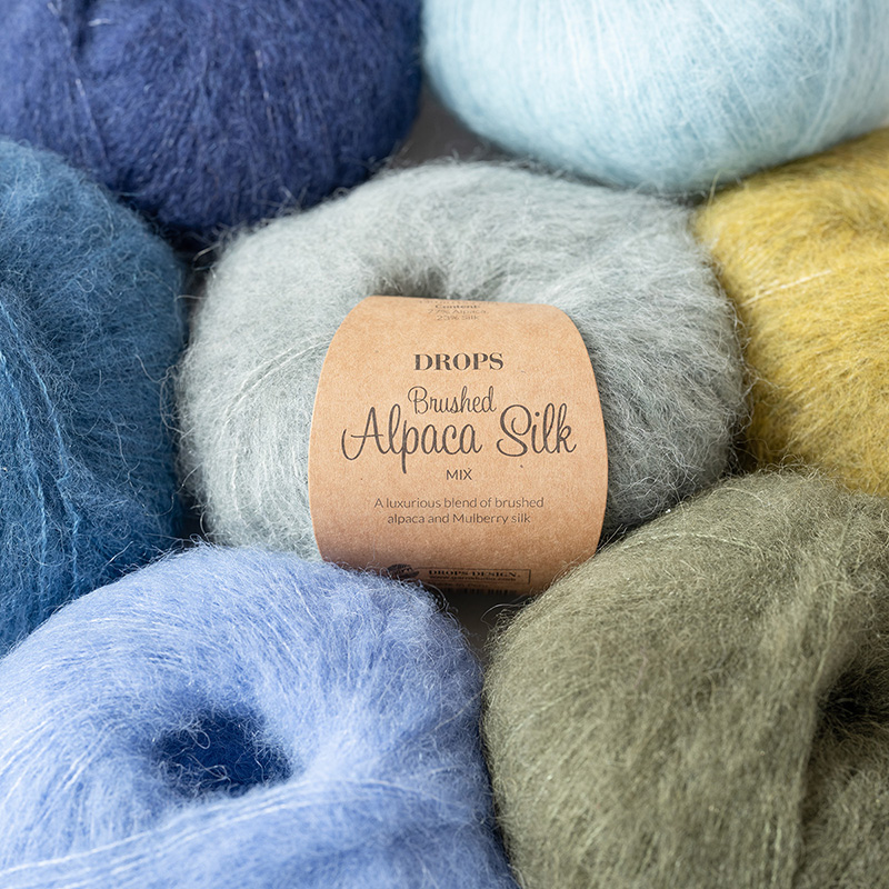 Product image DROPS brushedalpacasilk yarn