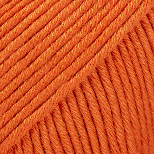 DROPS Muskat uni colour 49, tumma oranssi