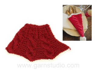 How To Knit The Cutlery Holder In Drops Extra 0 1062 Tutorial Video