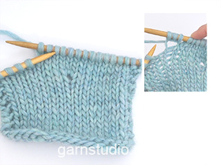 How to knit 1 – purl 1 – knit 1 in the same stitch