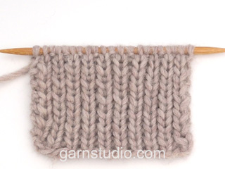 Video thumbnail How to knit a rib (K1, P1