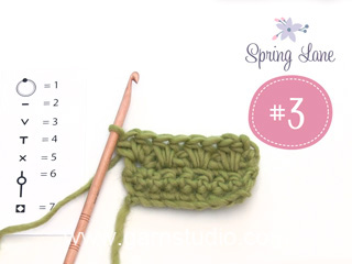 Tutorial Videos How to crochet some techniques that are used in 3rd clue in DROPS Mystery blanket Spring Lane