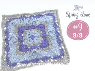 Tutorial Videos Comment crocheter les tours 10-12 du 9ème indice de la couverture DROPS Spring Lane