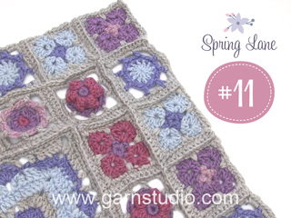 Tutorial Videos Hvordan hekle 11. hint av DROPS Mystiske teppet Spring Lane