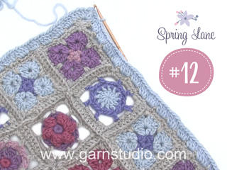 Tutorial Videos Hvordan hekle 12. hint av DROPS Mystiske teppet Spring Lane - Kant nr. 1