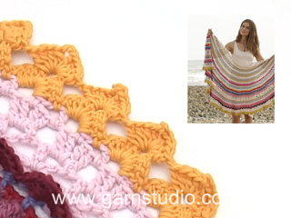 Tutorial Videos How to crochet row 55 – 56 of the 9th clue of the Magic Summer DROPS-Along