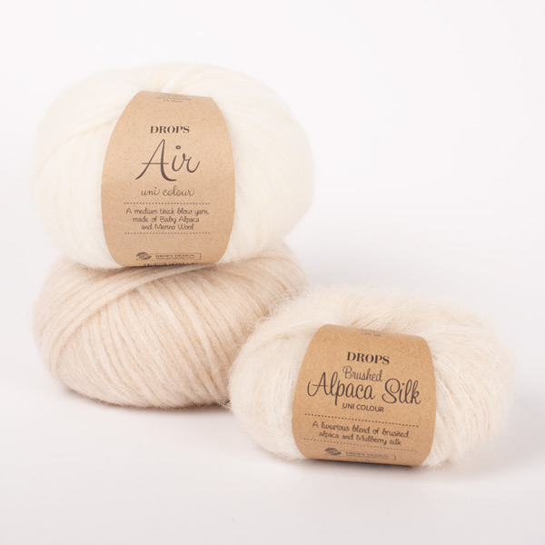 Yarn combination skeins of air01-02-brushed01