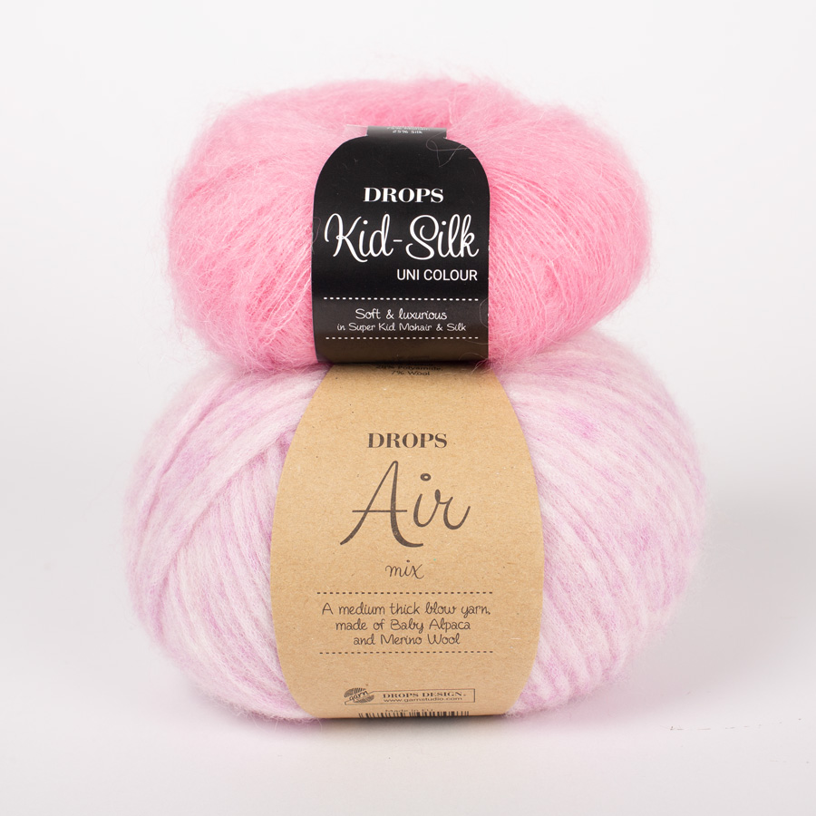 Yarn combination skeins of air08-kidsilk62