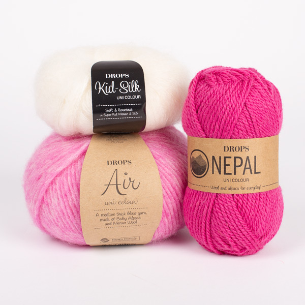 Yarn combination skeins of air52-kidsilk01-nepal6273