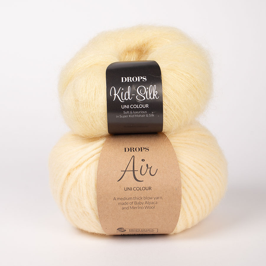 Yarn combination skeins of air65-kidsilk52