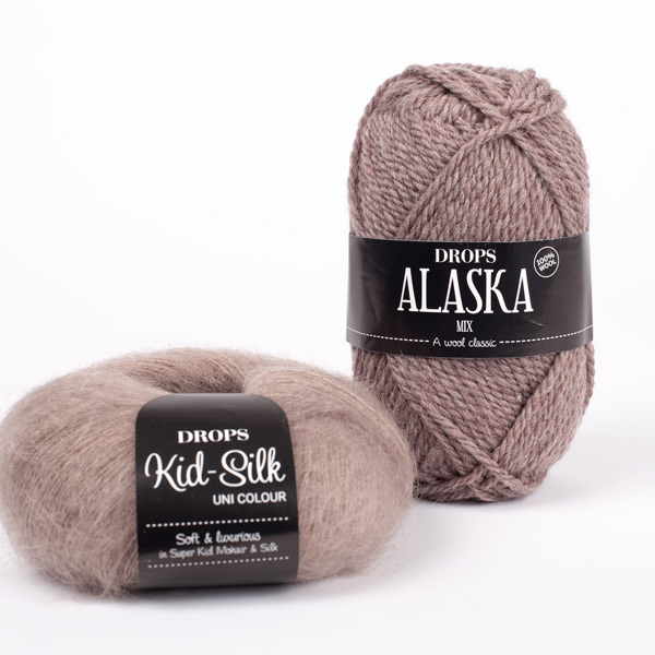 Yarn combination skeins of alaska55-kidsilk12