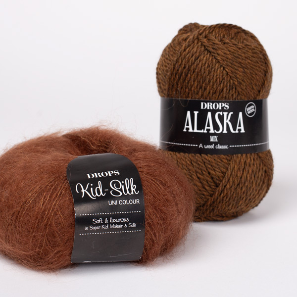Yarn combination skeins of alaska71-kidsilk35