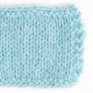 Swatch of DROPS Baby Merino 10, turquesa claro 
														+ DROPS Brushed Alpaca Silk 15, verde oceano claro