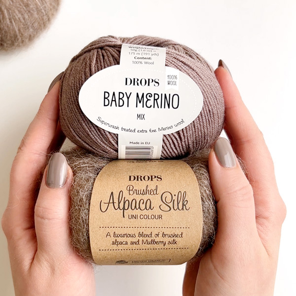 Yarn combination skeins of babymerino17-brushed05