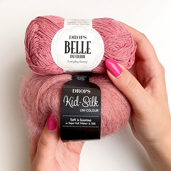 Yarn combination skeins of belle11-kidsilk46