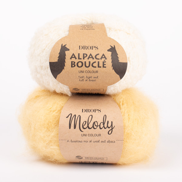Yarn combination skeins of boucle0100-melody14
