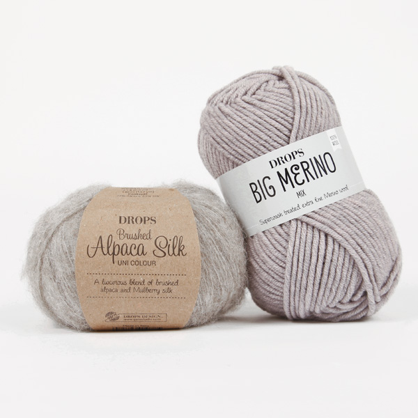 Yarn combination skeins of brushed02-bigmerino08