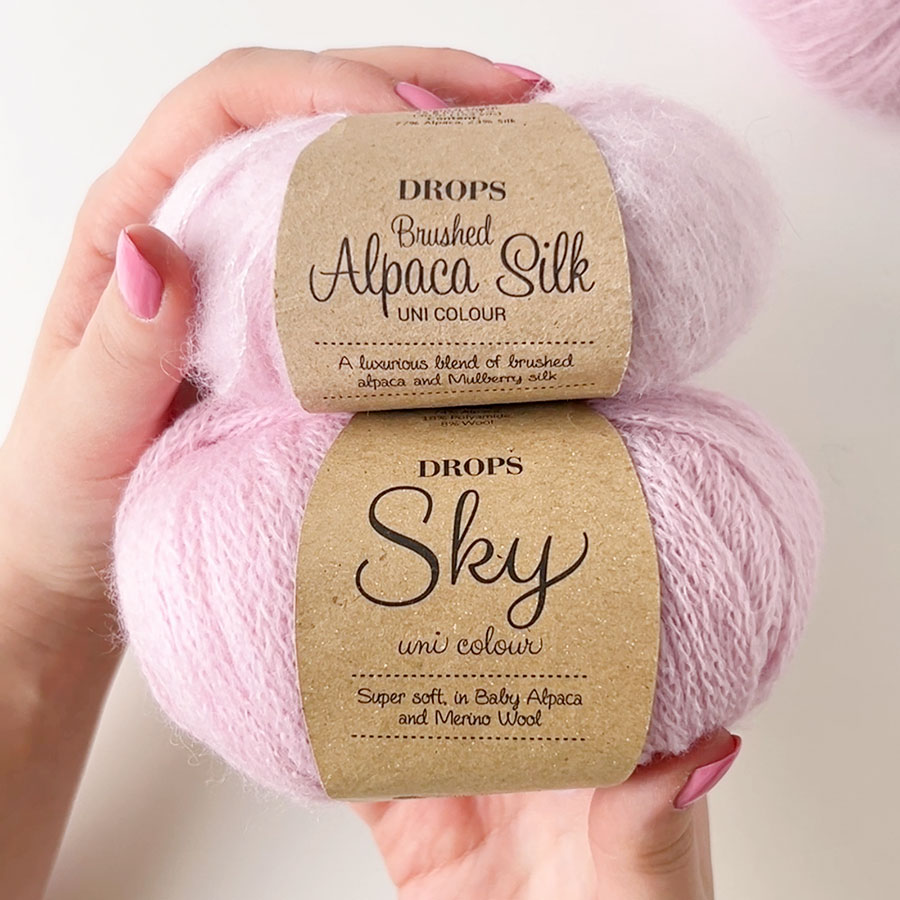Yarn combination skeins of brushed12-sky27