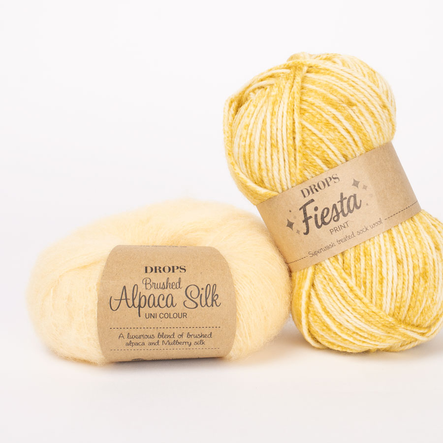 Yarn combination skeins of brushed30-fiesta23