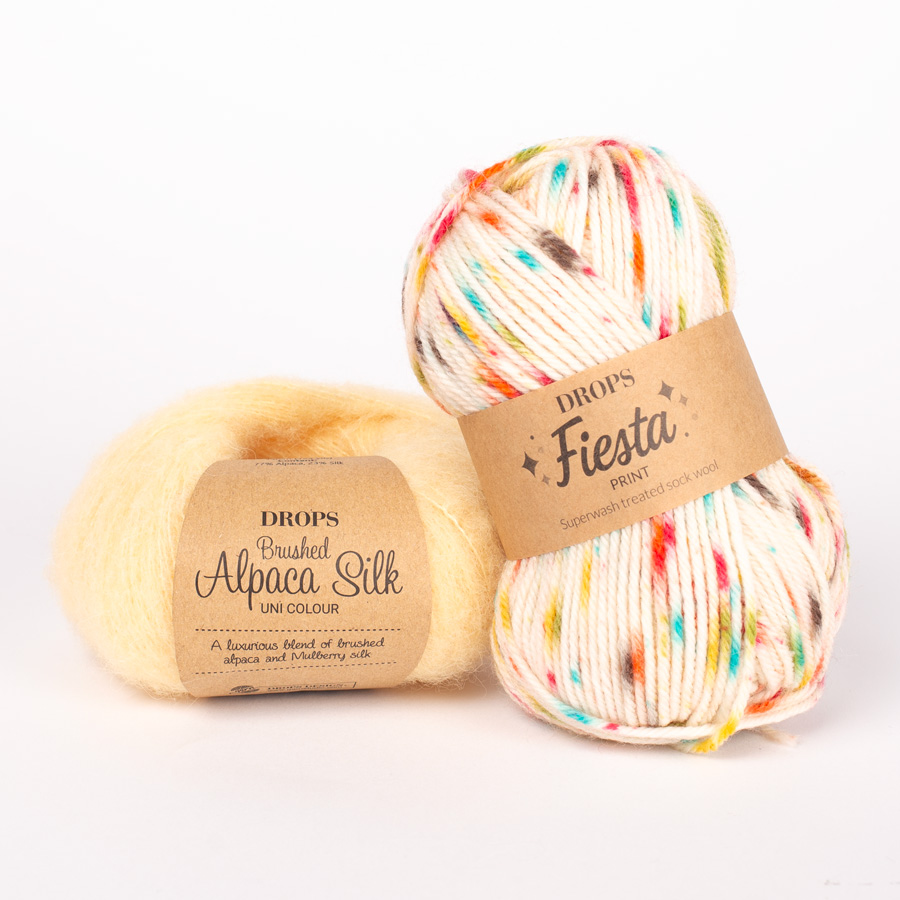 Yarn combination skeins of brushed30-fiesta27