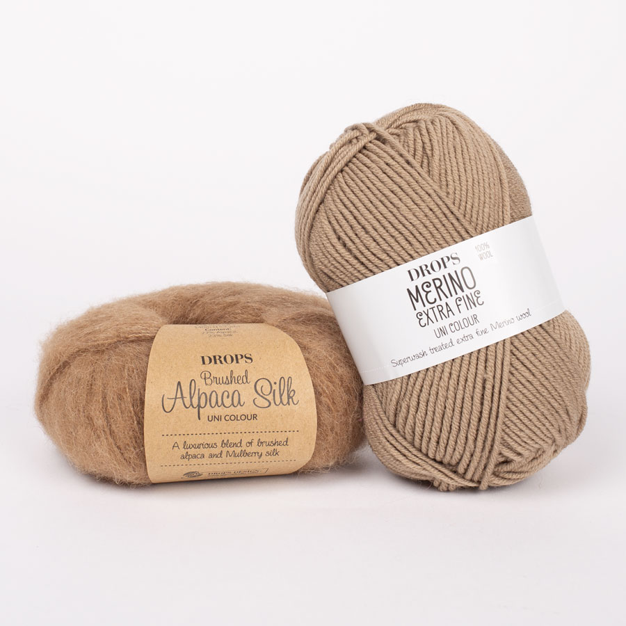 Yarn combination skeins of brushed36-mef51