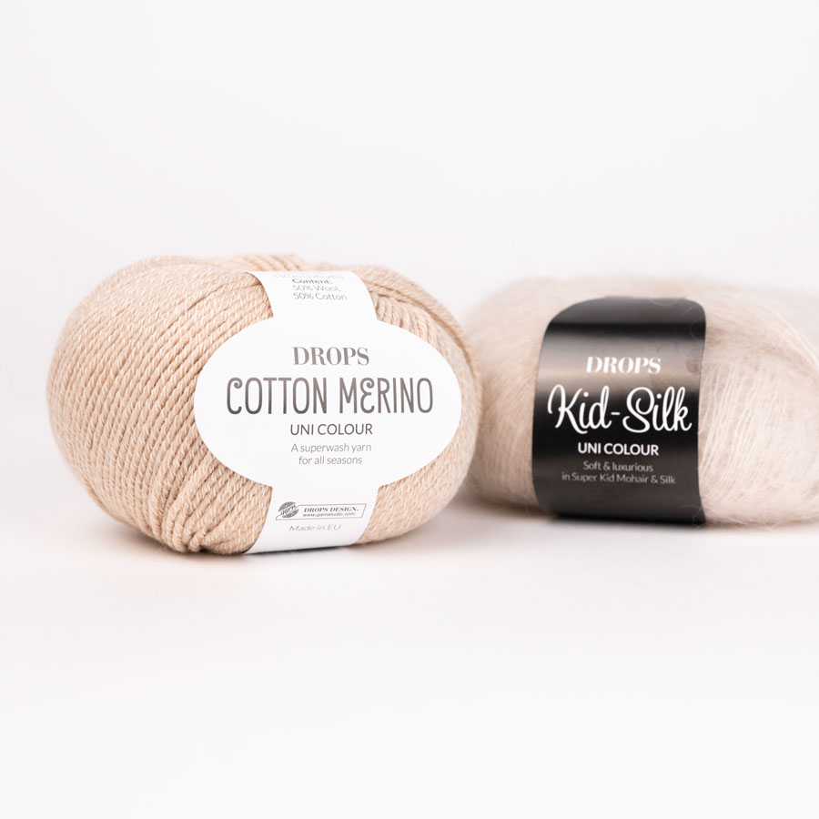 Yarn combination skeins of cottonmerino38-kidsilk56