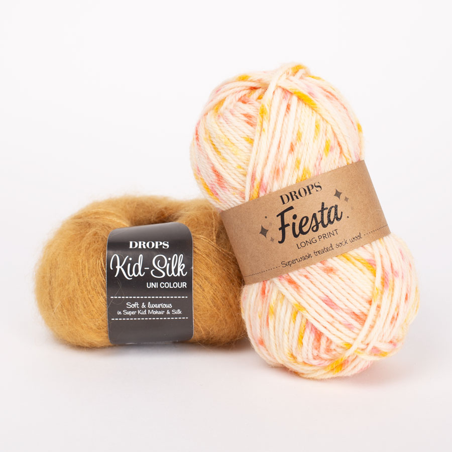 Yarn combination skeins of fiesta17-kidsilk30