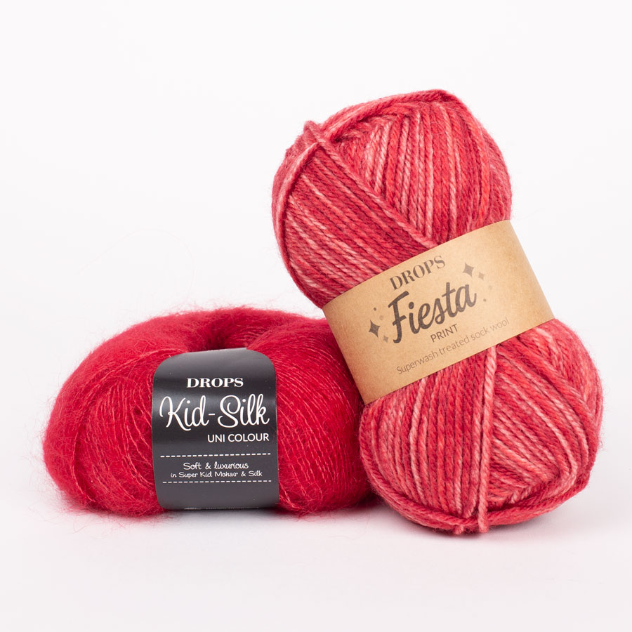 Yarn combination skeins of fiesta39-kidsilk14