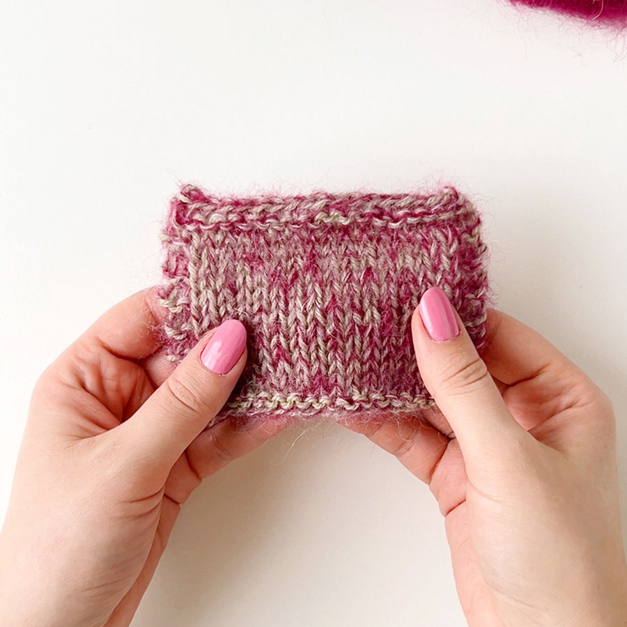 Yarn combination video thumbnail of DROPS Flora 16, pistage + DROPS Kid-Silk 17, mörk rosa + DROPS Kid-Silk 63, puder rosa