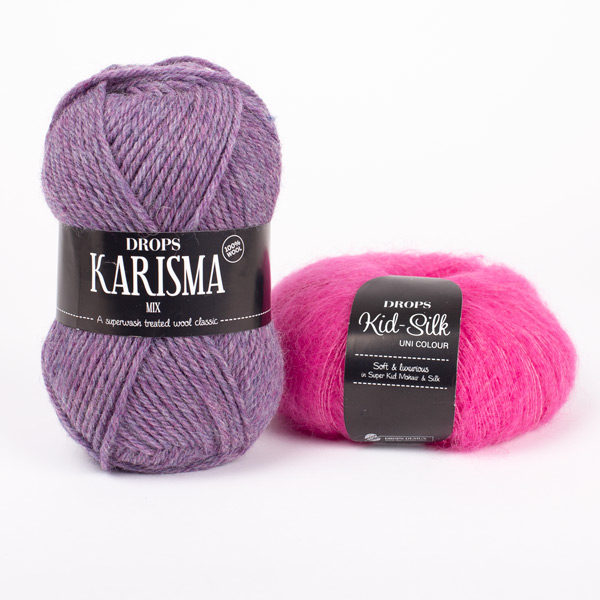Yarn combination skeins of karisma74-kidsilk13