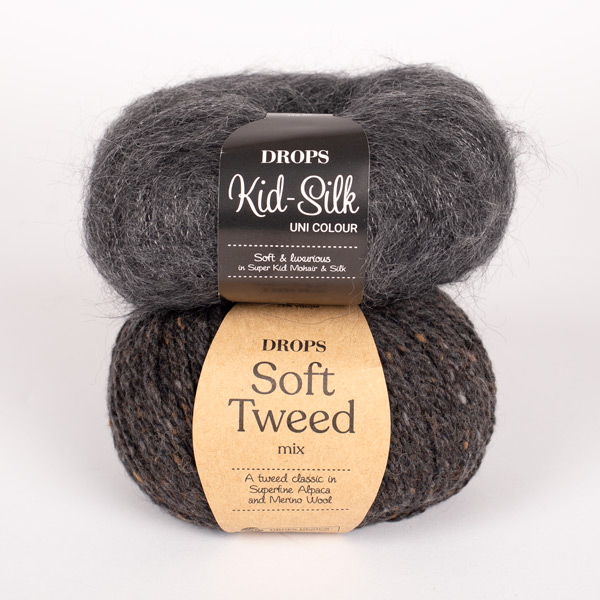Yarn combination skeins of kidsilk22-softtweed09