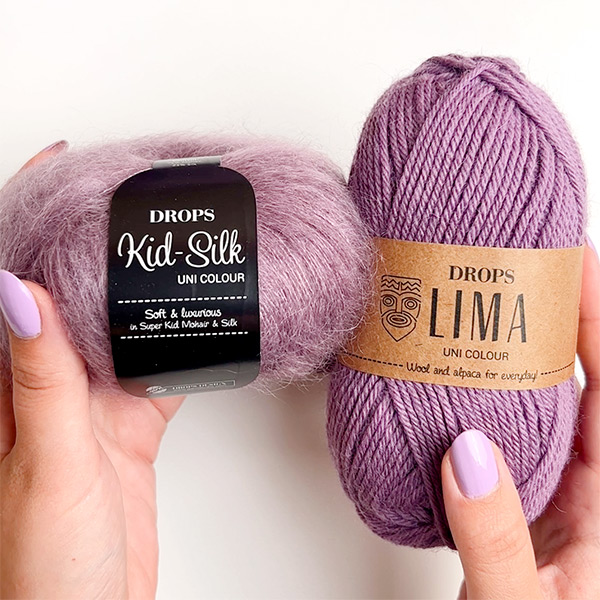 Yarn combination skeins of kidsilk5-lima4088