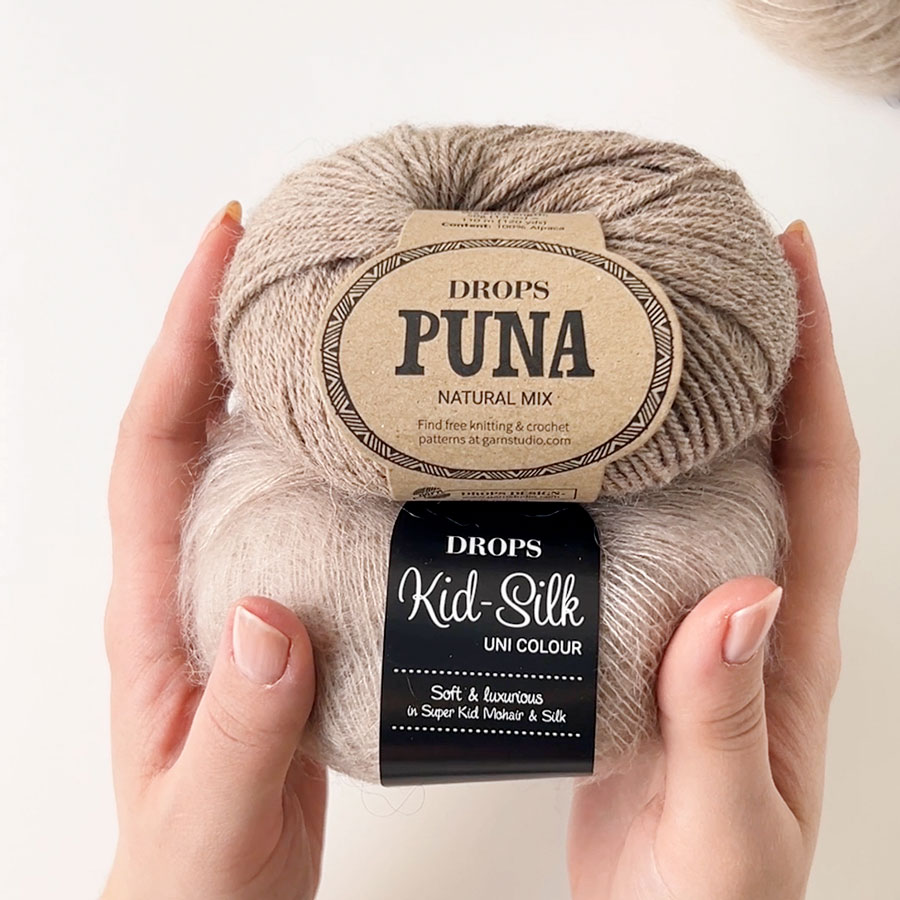 Yarn combination skeins of kidsilk54-puna04