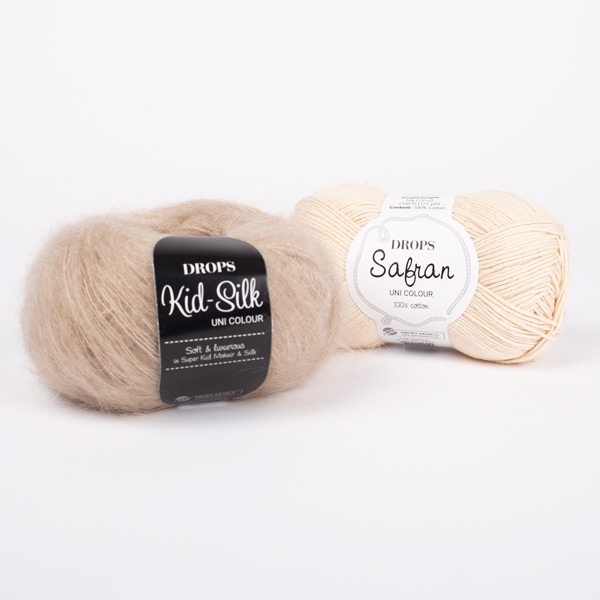 Yarn combination skeins of kidsilk54-safran71