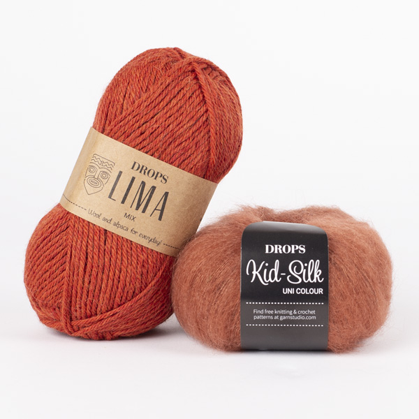 Yarn combination skeins of lima0707-kidsilk33