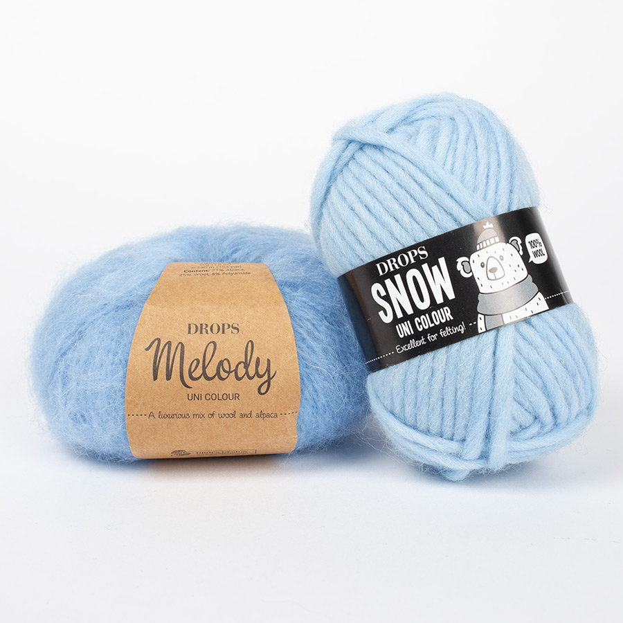 Yarn combination skeins of melody21-snow31