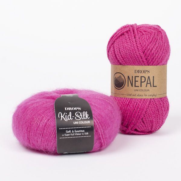 Yarn combination skeins of nepal6273-kidsilk13