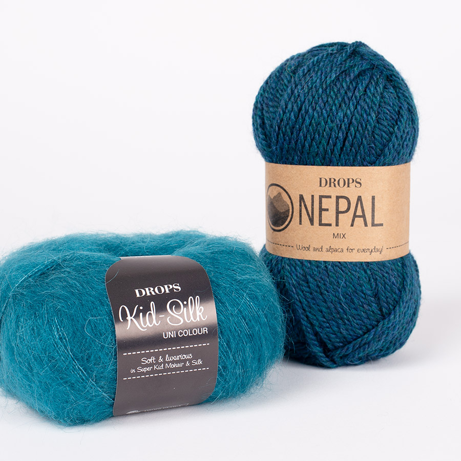Yarn combination skeins of nepal8905-kidsilk24